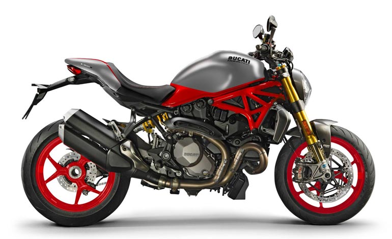 Vermelho clássico Ducati e prata fosco Titanium - Ficha Técnica da Ducati Monster 1200 S